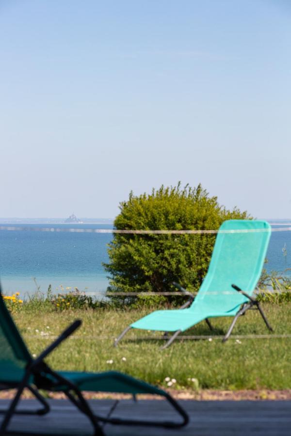 La Metairie-du-Vauhariot - Lodge ou Chambre - Piscine Chauffée - Vue Mer et Mont Saint Michel et GR34 - Résidence Hôtelière Cancale Exterior foto